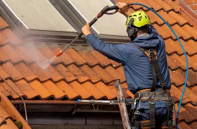 Démoussage et hydrofuge de toiture à Brossay